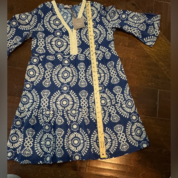 SAIPH LAB white and blue dress size M - Picture 9 of 13